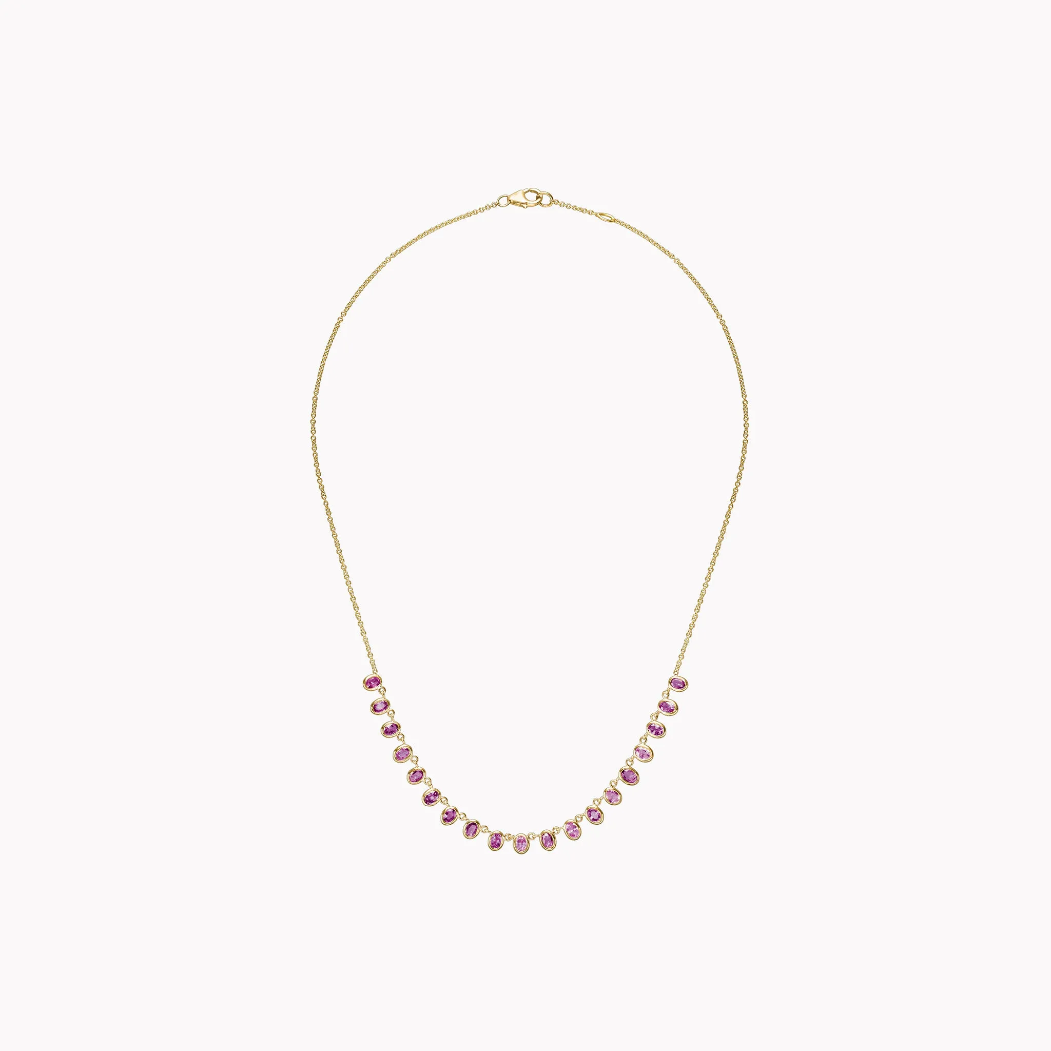 The Lena Petite Pink Sapphire Necklace