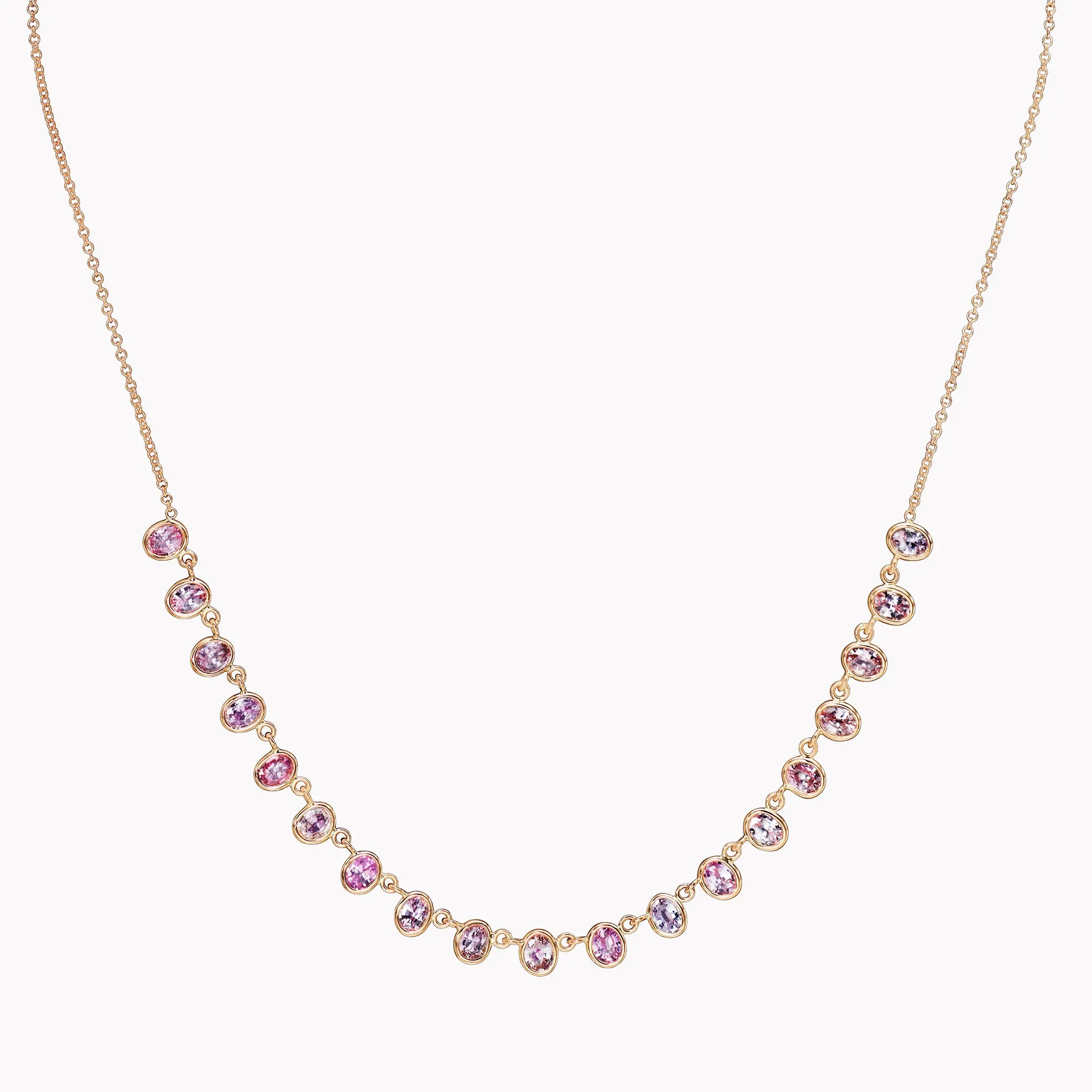 The Lena Petite Pink Sapphire Necklace