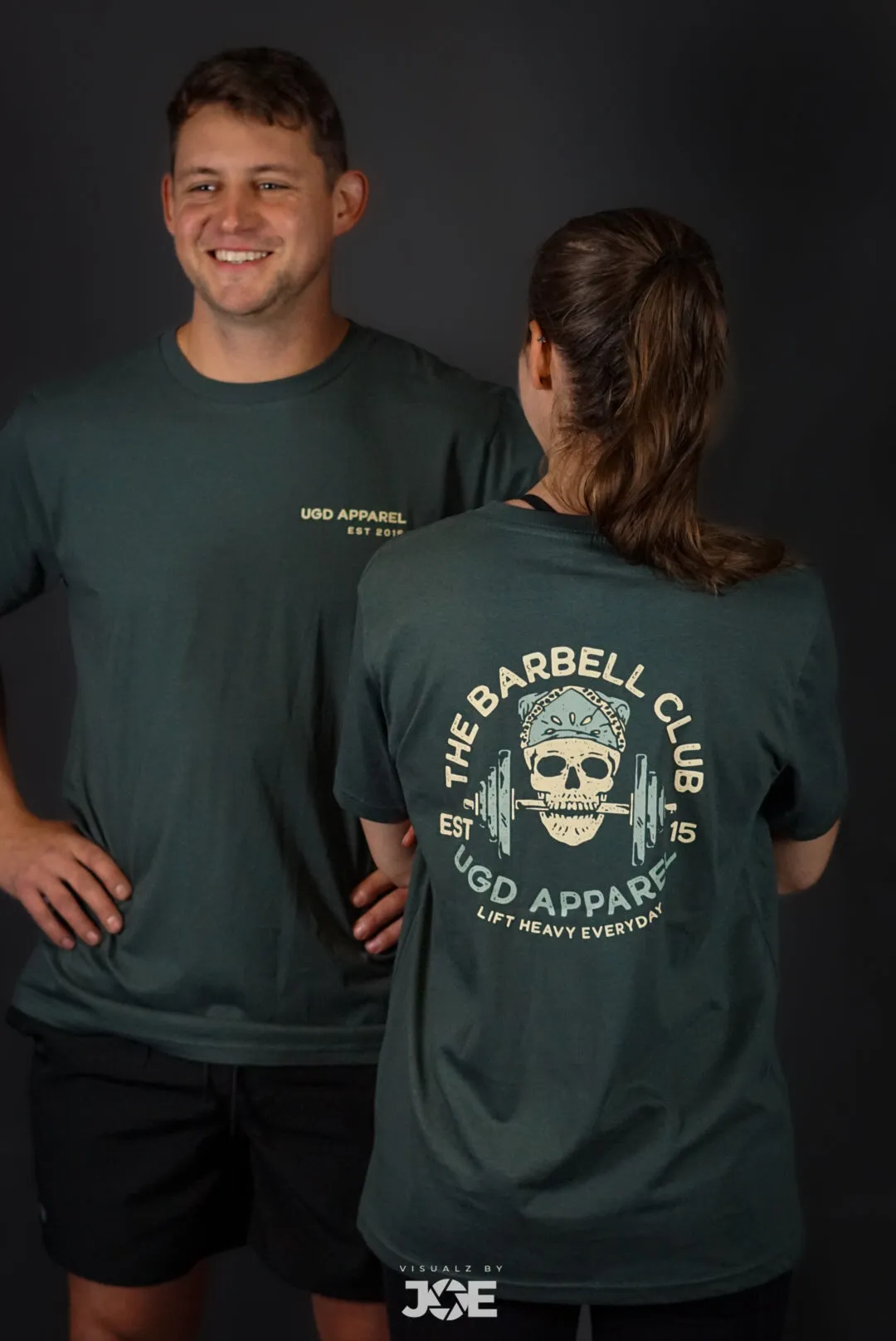 UGD Apparel 'BARBELL CLUB' Unisex Training Tee Ink Grey