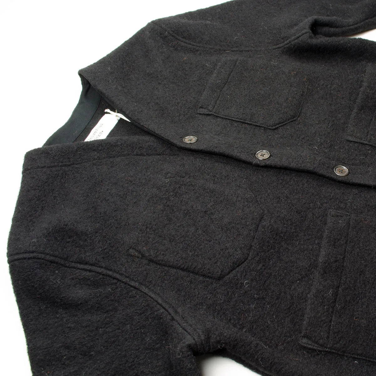 Universal Works - Cardigan Wool Fleece - Black