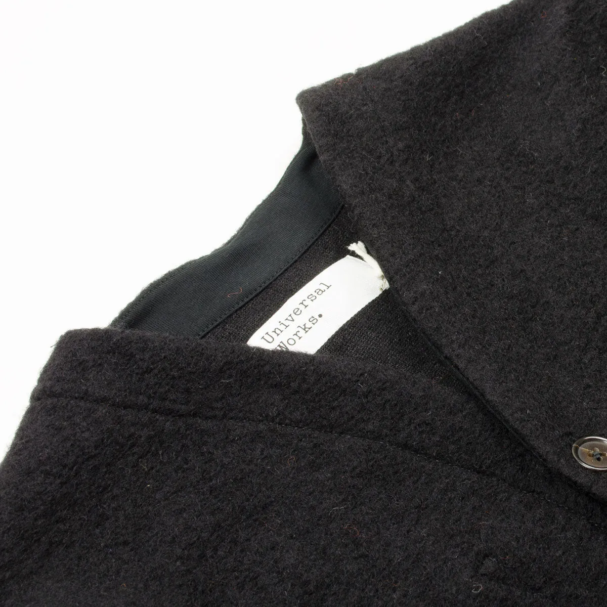 Universal Works - Cardigan Wool Fleece - Black