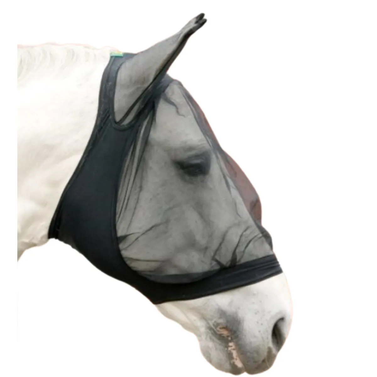 USG Fly Mask With Ear Protection  in Black - Full