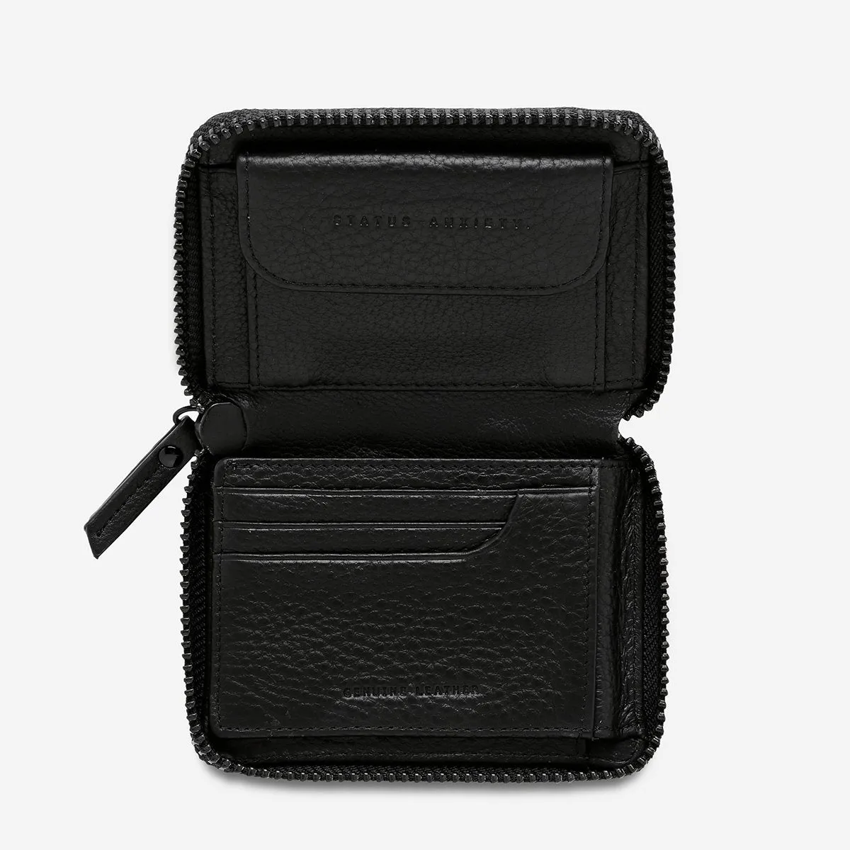 Wayward Wallet Black Croc Embossed