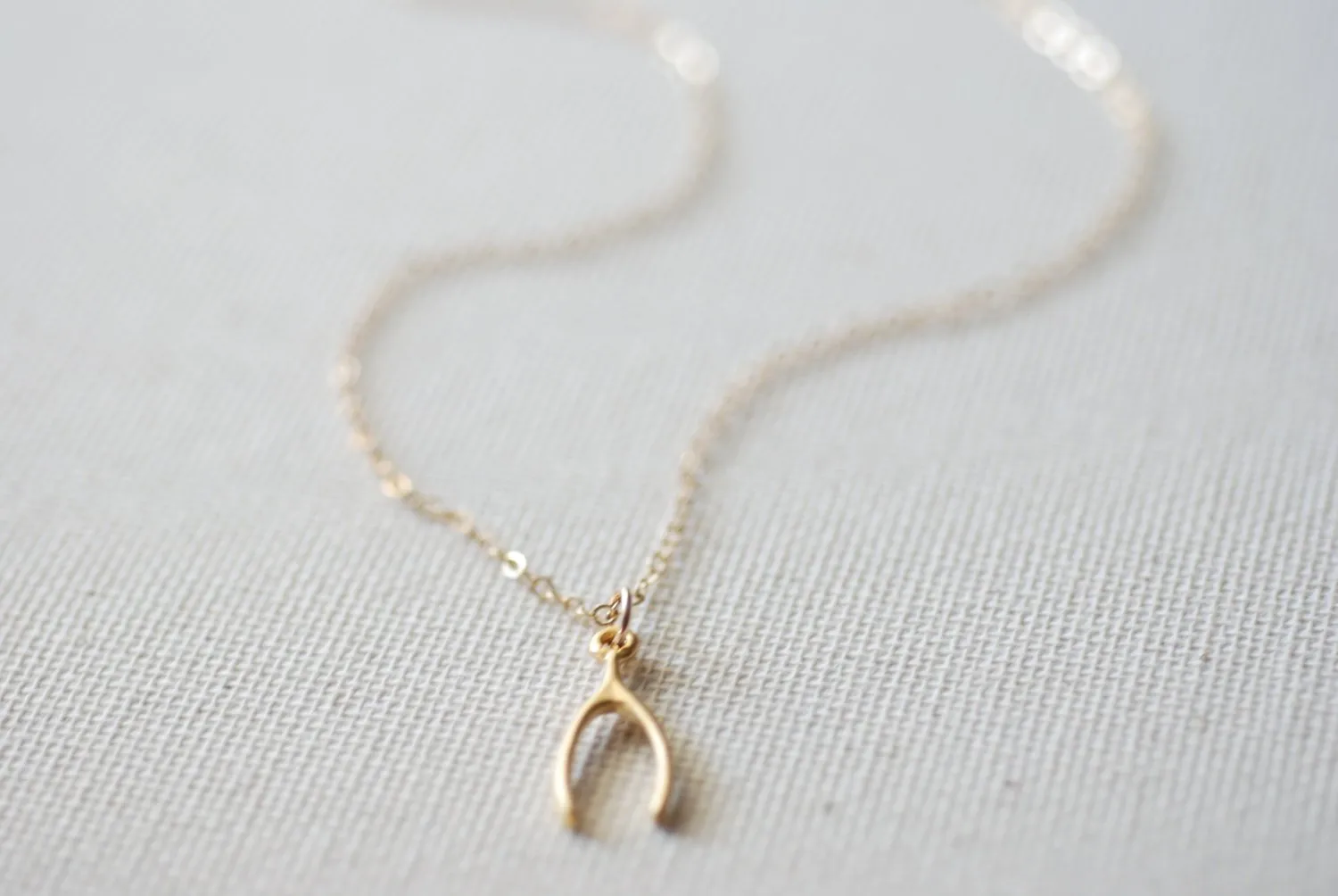 Wholesale Gold Wishbone Necklace - 24k gold wishbone, Dainty wishbone, Wishbone Pendant,Simple Wishbone Necklace,Lucky Wishbone Necklace,Gold Wishbone