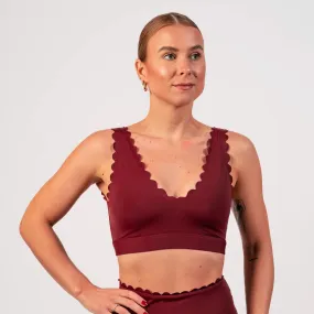 Wine Wave Bikini Top